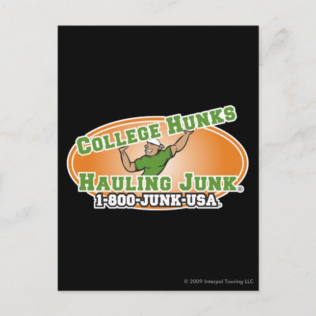Carte Postale College Hunks Hauling Junk Logo officiel (Devant)