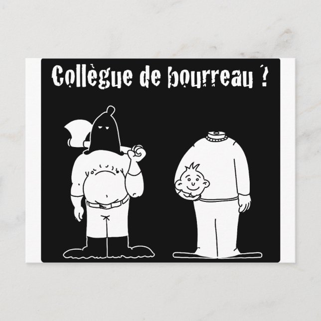 Carte Postale Collègue de Bourreau (Francois Ville & Gdb Gdblog) (Devant)