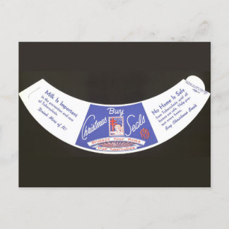 Carte Postale Coller de flacons de Noël 1939