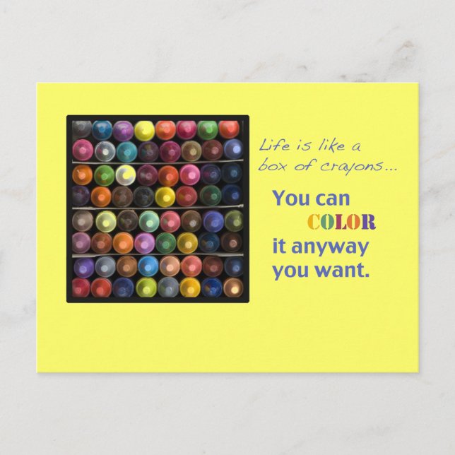 Carte Postale collez-le quand vous voulez (Devant)