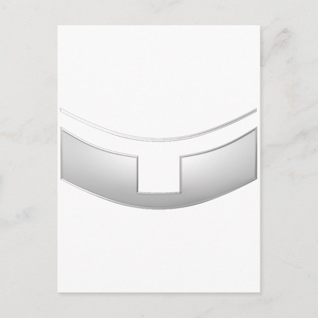 Carte Postale Collier de prêtre ou de ministre en argent 3D (Devant)