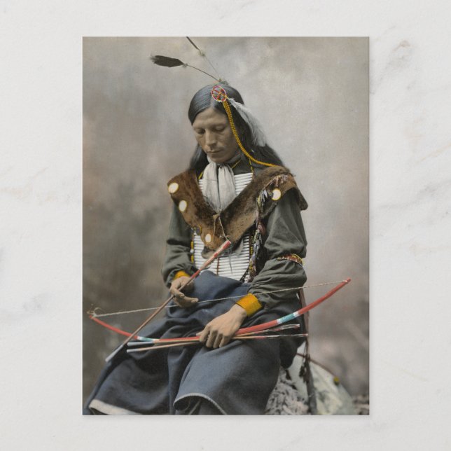 Carte Postale Collier d'os, chef du conseil 1899 (Devant)