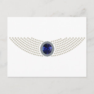 Carte Postale Collier Sapphire Choker de Diana