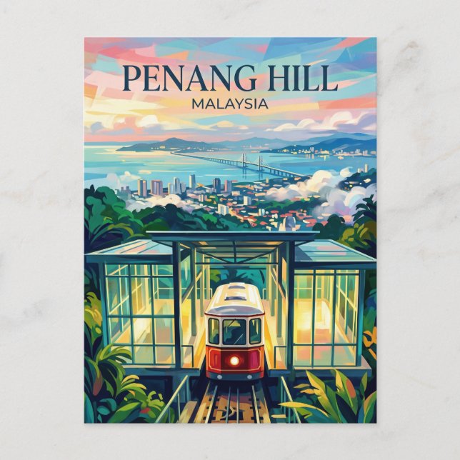 Carte Postale Colline de Penang Malaisie (Devant)