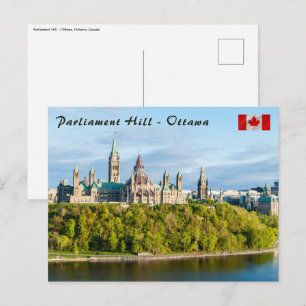 Carte Postale Colline du Parlement à Ottawa - Ontario, Canada