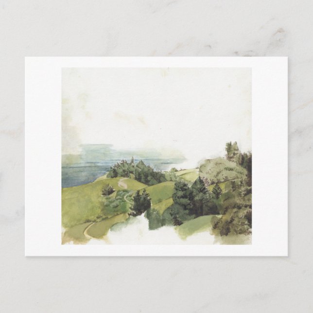 Carte Postale Collines californiennes brumeuses (Devant)