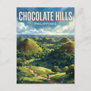 Carte Postale Collines de Chocolate Philippines