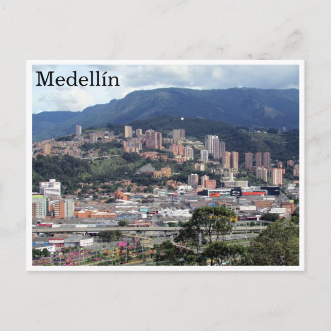 Carte Postale collines de Medellín (Devant)