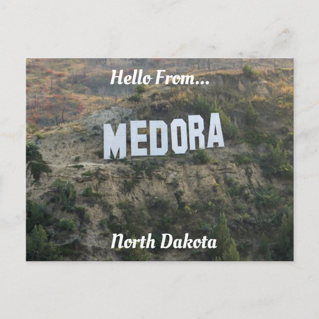 Carte Postale Collines de Medora (Devant)