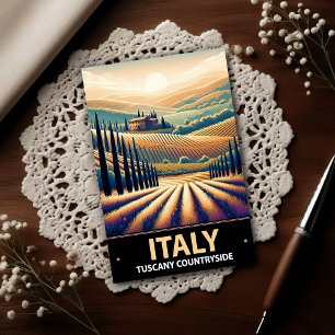 Carte Postale Collines ondoyantes de Toscane – Voyage vintage