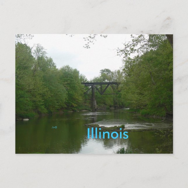 Carte Postale Collisontrestle Illinois, (Devant)