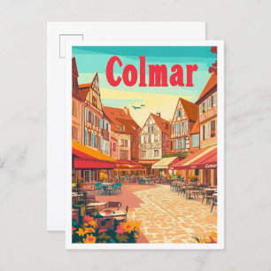 Carte Postale Colmar France Vintage voyage d'art