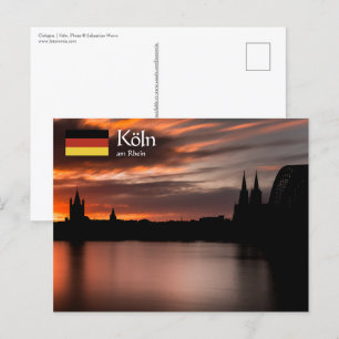 Carte Postale Cologne Allemagne