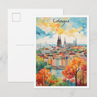 Carte Postale Cologne Allemagne Art Voyage
