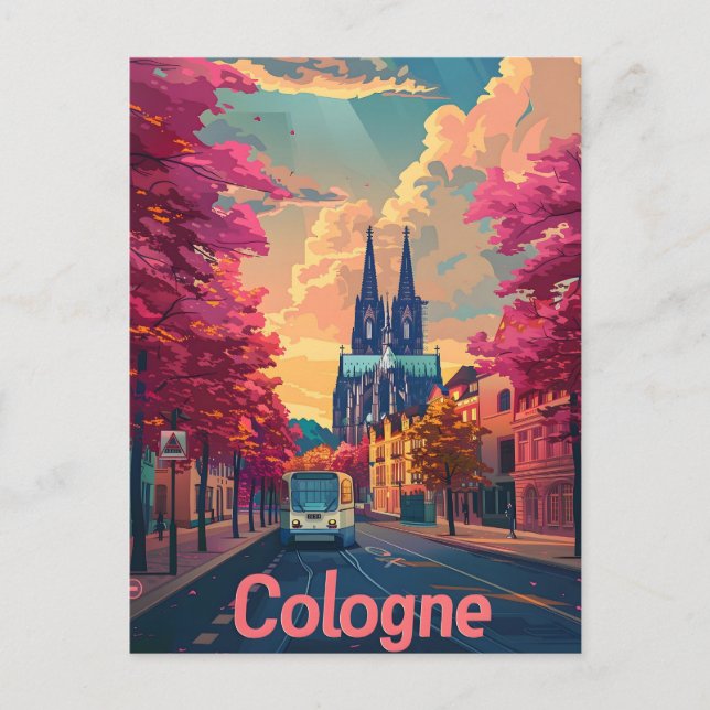 Carte Postale Cologne vintage (Devant)
