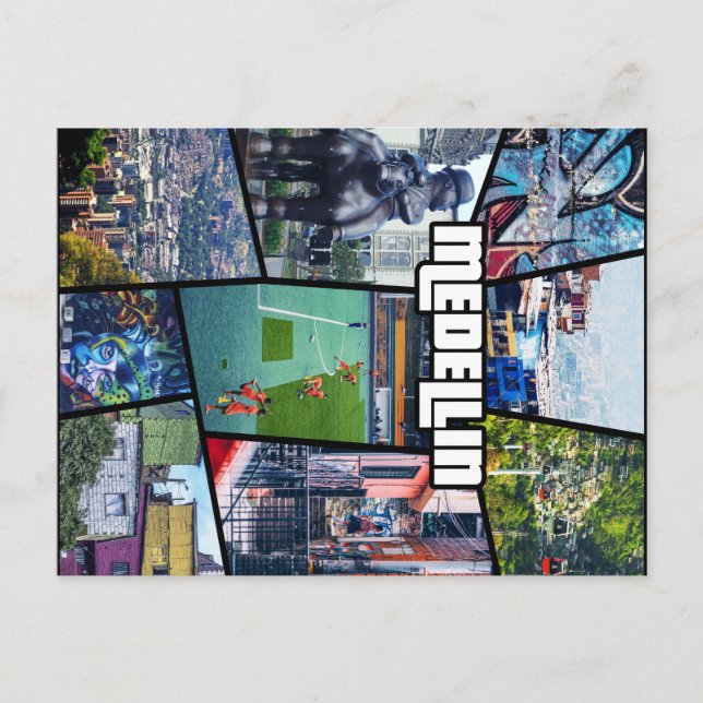 Carte Postale Colombia Antioquia Medellin (Devant)