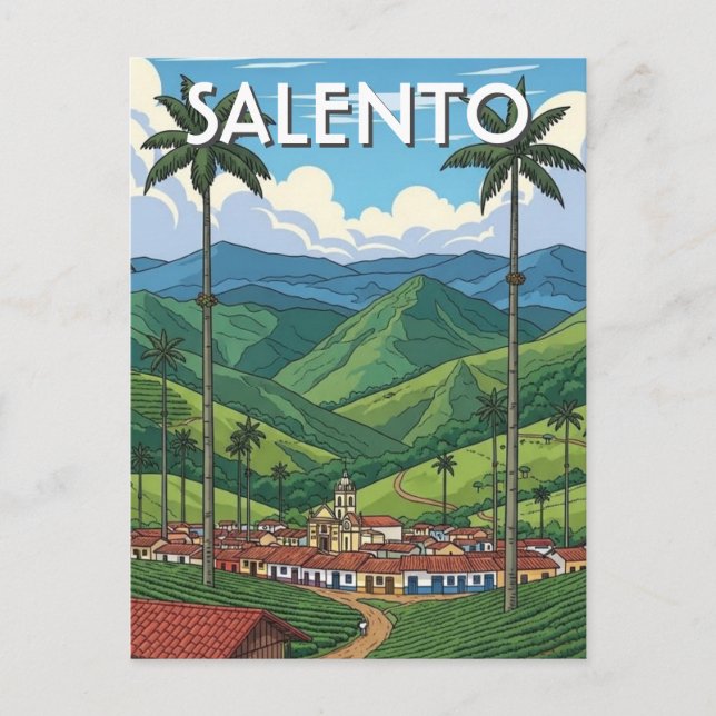Carte Postale Colombia Salento (Devant)