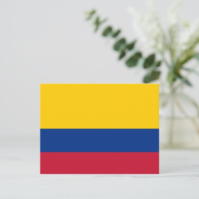 Carte Postale Colombian flag (Debout devant)