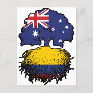 Carte Postale Colombie Colombie Australie Australie racine d'arb