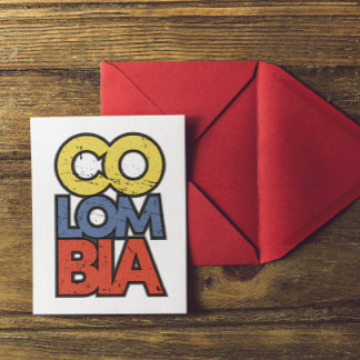 Carte Postale Colombie Metal Wall Art