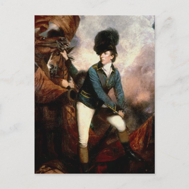 Carte Postale Colonel Banastre Tarleton 1782 (Devant)
