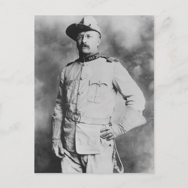 Carte Postale Colonel Theodore Roosevelt, 1898. (Devant)