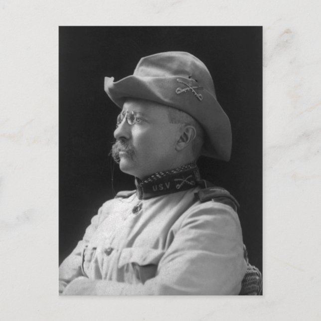 Carte Postale Colonel Theodore Roosevelt de 1898 (Devant)