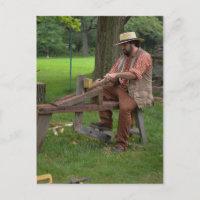 Colonial Woodworking Postcard