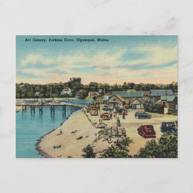 Carte Postale Colonie d'art à Perkins Cove, Ogunquit, Maine (Devant)