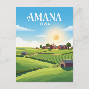 Carte Postale Colonies Amana États-Unis