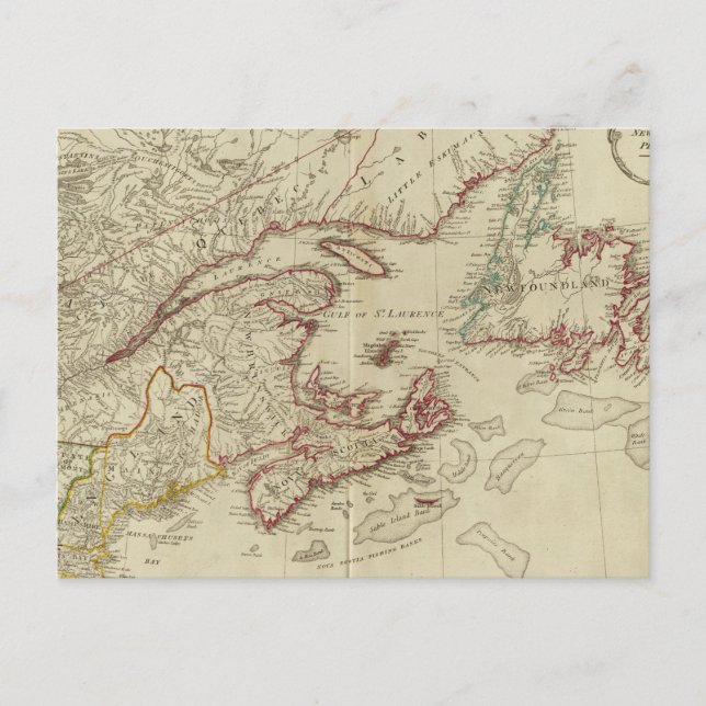 Carte Postale colonies britanniques Amérique du Nord, Nouvelle-A (Devant)