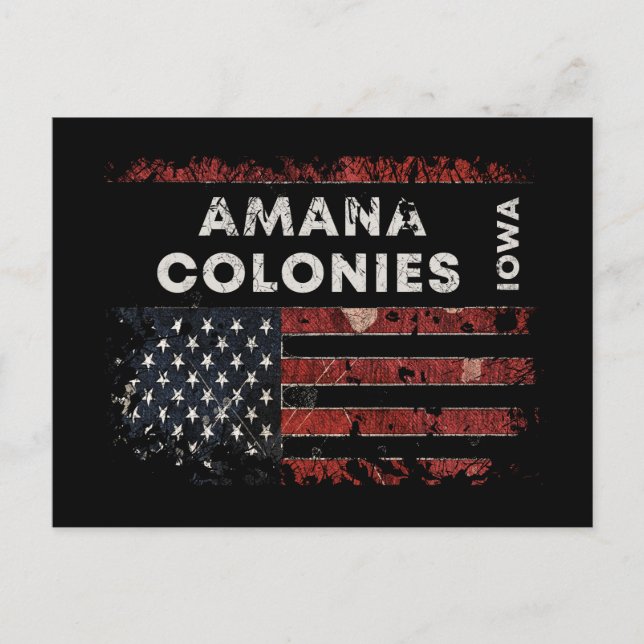 Carte Postale Colonies d'Amana Iowa (Devant)