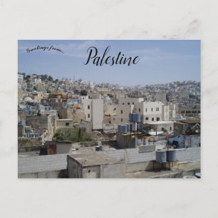 Carte Postale Colonisation israélienne à Hébron Palestine