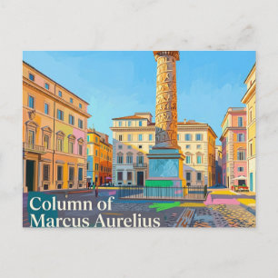 Carte Postale Colonne de Marc Aurèle Italie