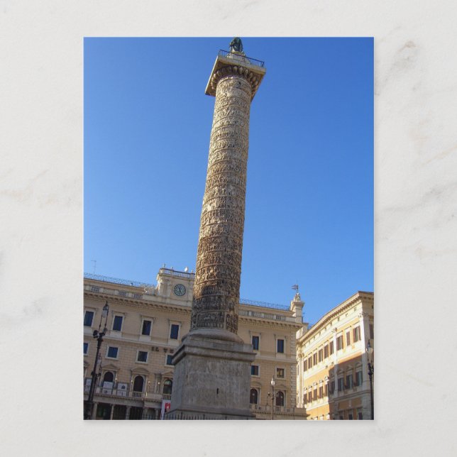 Carte Postale Colonne De Marcus Aurelius À Rome (Devant)
