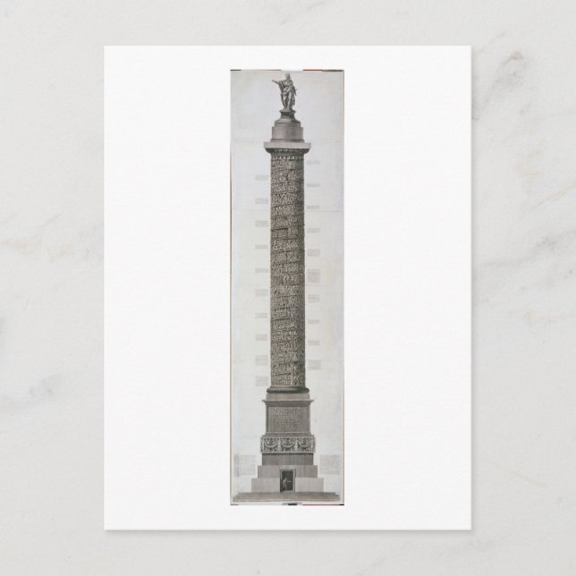 Carte Postale Colonne de Trajan (gravure) (Devant)