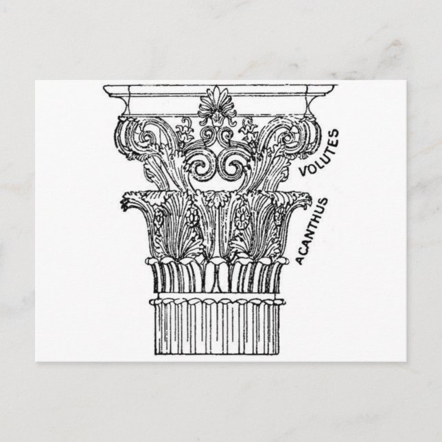 Carte Postale Colonne grecque (Devant)