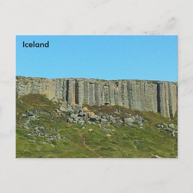 Carte Postale Colonnes de basalte Gerðuberg, Snaefellsnes, Islan (Devant)