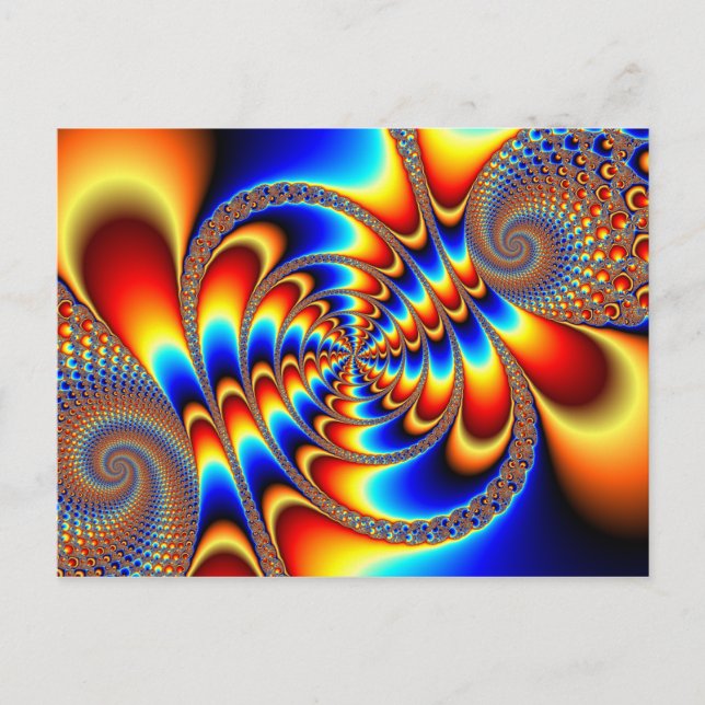 Carte Postale Color Fun - Fractal (Devant)
