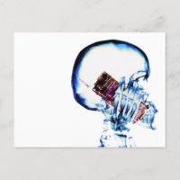 Color X-ray Vision Skeleton Skull Cell Phone