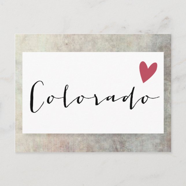 Carte Postale Colorado Love (Devant)