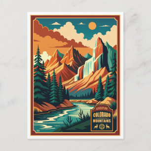 Carte Postale Colorado Montagnes Colorado Retro