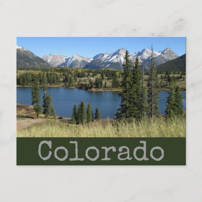 Carte postale Colorado Pittoresque Lake & Mountain (Devant)