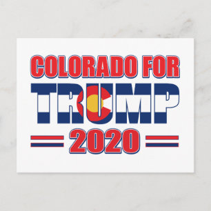 Carte Postale Colorado pour Trump - Trump 2020