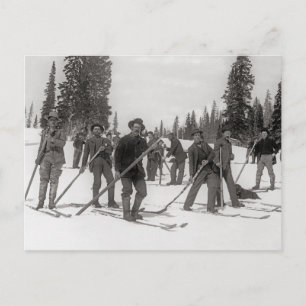 Carte Postale Colorado Skiers, 1910