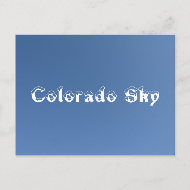 Carte Postale Colorado Sky (Devant)
