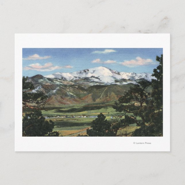 Carte Postale Colorado Springs, CO - Pikes Peak (Devant)