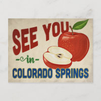 Colorado Springs Colorado Pomme - Vintage voyage