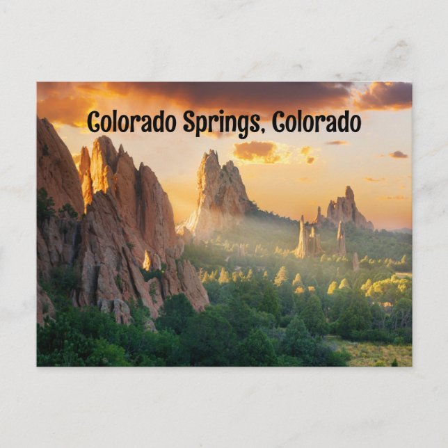 Carte Postale Colorado Springs, Colorado USA (Devant)