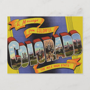 Carte Postale Colorado vintage